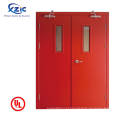 UL Commercial Galvanized Aço Fireopers Door com painel de visão